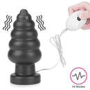 PLUG ANAL COM VIBRAÇÃO KING SIZED 7" BLACK