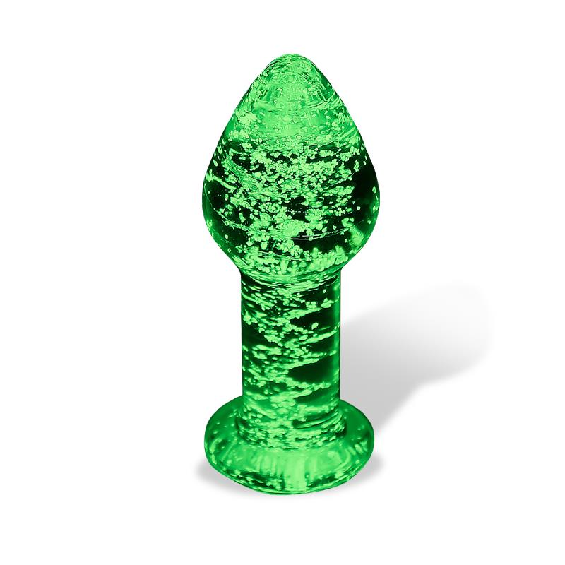 PLUG ANAL DE VIDRO QUE BRILHA NO ESCURO Erosfarma PLUG ANAL DE VIDRO QUE BRILHA NO ESCURO Erosfarma