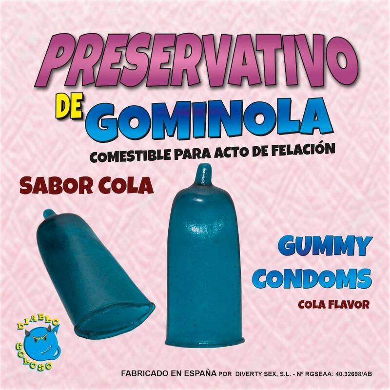 GOMAS COM FORMA DE PRESERVATIVO