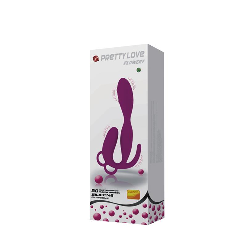 VIBRADOR PRETTYLOVE TRIPLE FLOWERY