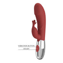 VIBRADOR RABBIT RASMUSSEN VERMELHO
