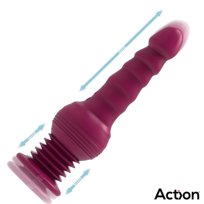 VIBRADOR ROCKET COM AÇÃO PARA CIMA E PARA BAIXO E VENTOSA FORTE