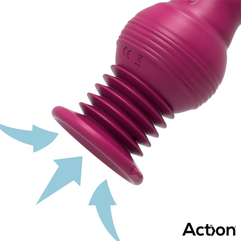 VIBRADOR ROCKET COM AÇÃO PARA CIMA E PARA BAIXO E VENTOSA FORTE