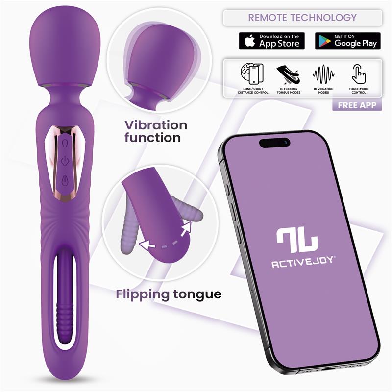 MASSAJADOR VIBRATÓRIO SALMA FLIPPING COM APP