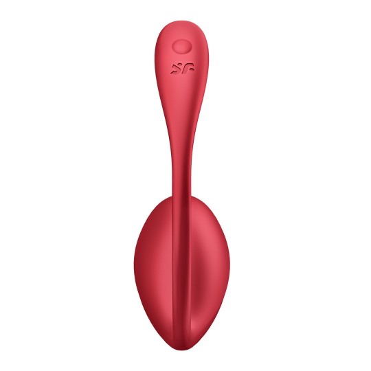 OVO VIBRATÓRIO COM APLICAÇÃO SHINY PETAL CONNECT APP VERMELHO SATISFYER