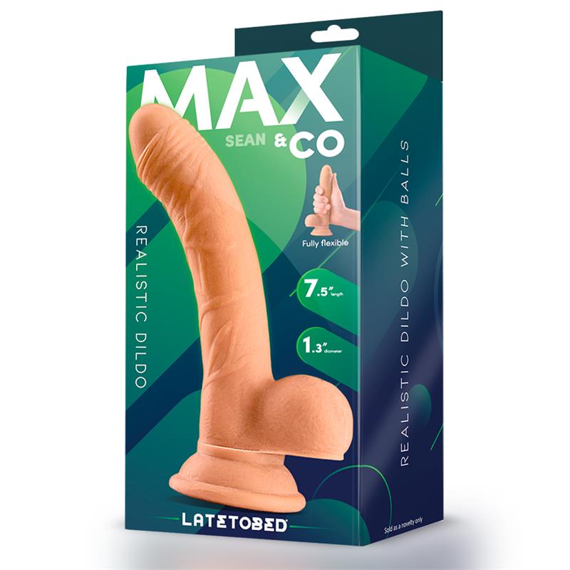 SEAN DILDO REALISTA COM TESTÍCULOS 7.5" NATURAL