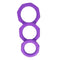 CONJUNTO DE 3 ANEIS EM SILICONE