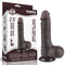 DILDO SLIDING DUAL LAYER 7,5" MULATO