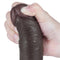 DILDO SLIDING DUAL LAYER 8" MULATO