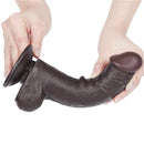 DILDO SLIDING DUAL LAYER 8" MULATO