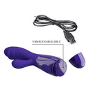 VIBRADOR SNAPPY G-SPOT RABBIT USB SILICONE