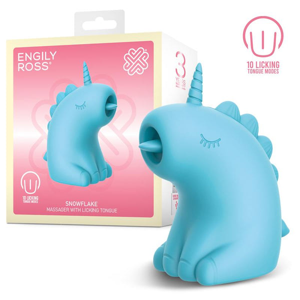 ESTIMULADOR SNOWFLAKE COM LÍNGUA VIBRATÓRIA