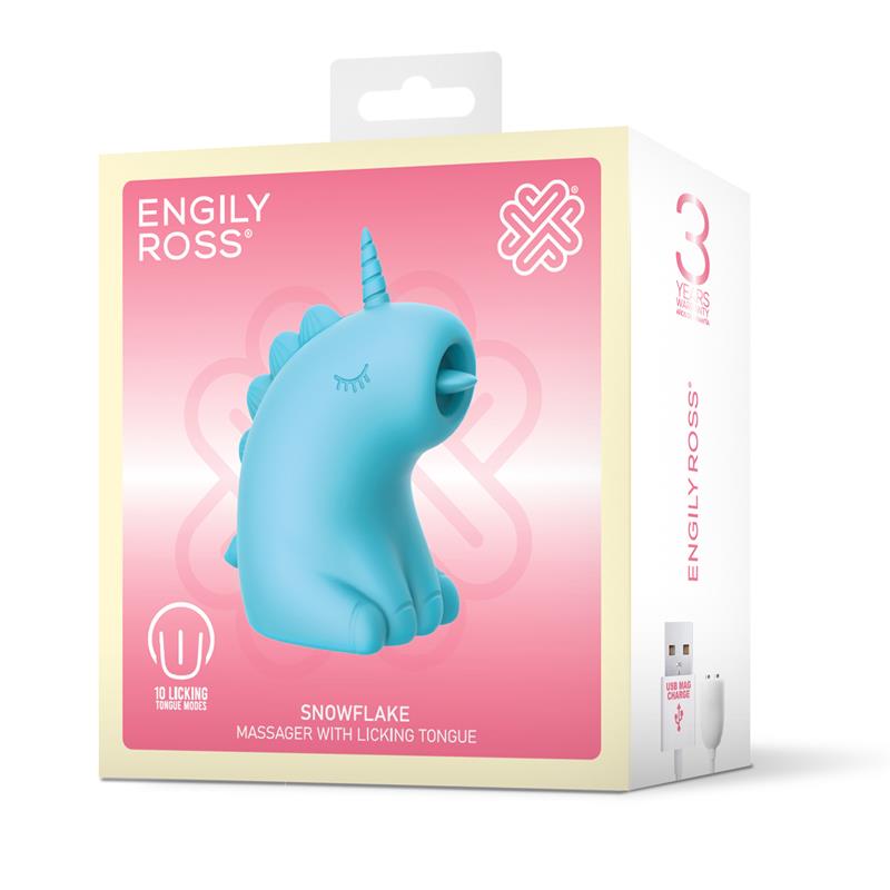 ESTIMULADOR SNOWFLAKE COM LÍNGUA VIBRATÓRIA