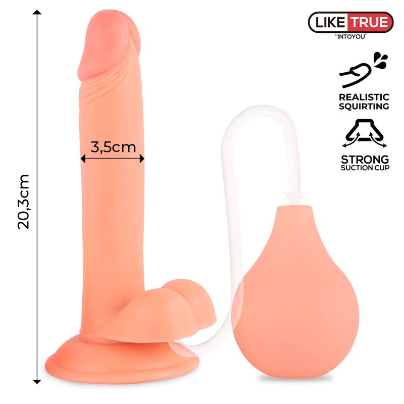DILDO SQUIRTZ EJACULADOR 8" - 20.3 cm