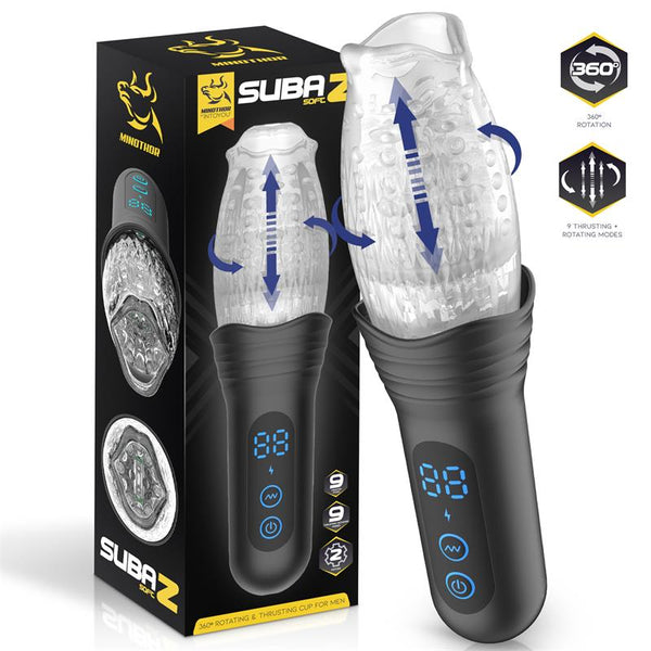MASTURBADOR SUBAZ COM IMPULSO E ROTAÇÃO 360.