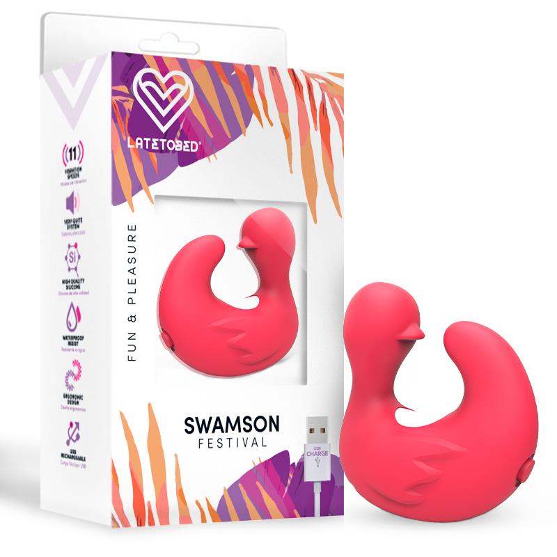 ESTIMULADOR VIBRATÓRIO DE PATINHO SWANSON USB SILICONE