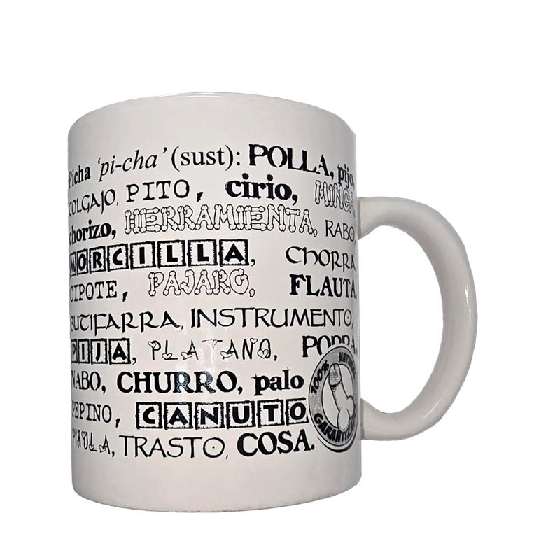 CANECA COM SINÓNIMOS ERÓTICOS 370ML