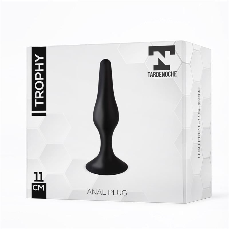 PLUG ANAL TROPHY PRETO SILICONE