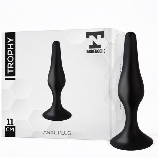 PLUG ANAL TROPHY PRETO SILICONE