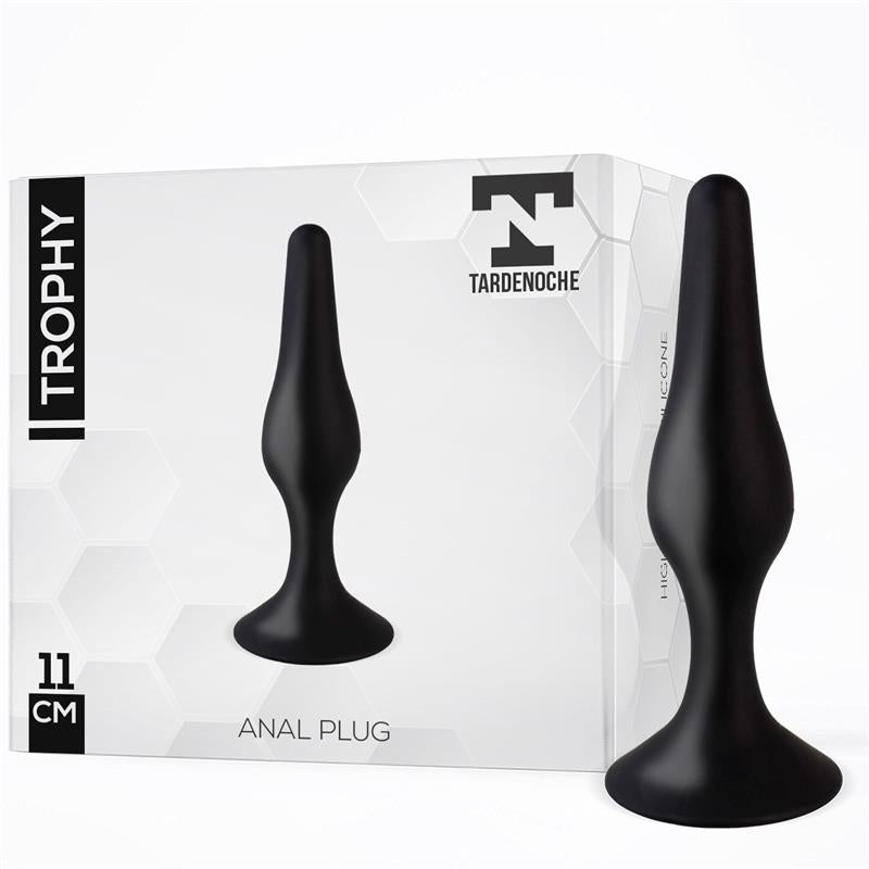 PLUG ANAL TROPHY PRETO SILICONE