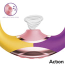 ESTIMULADOR 3 EM 1 TWO LOVERS - ANAL, VAGINAL E COM SUCÇÃO