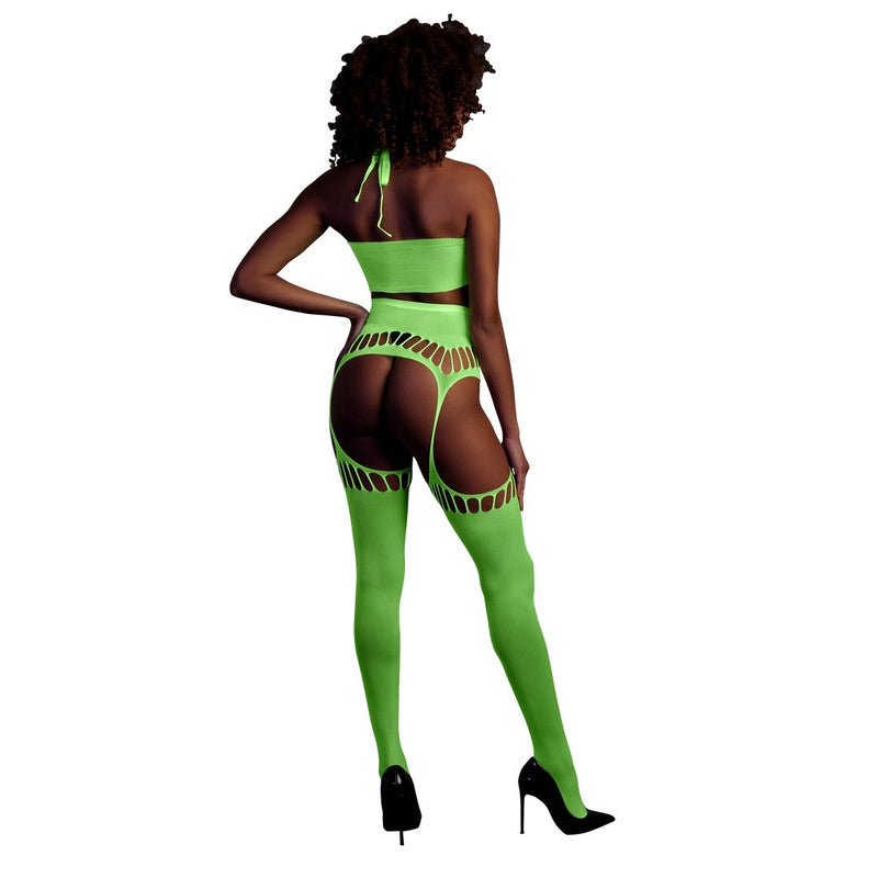 CONJUNTO DE 2 PEÇAS VERDE NÉON TAM. ÚNICO
