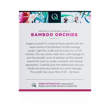 VELA DE MASSAGEM  ORQUÍDEAS DE BAMBU 200 GR