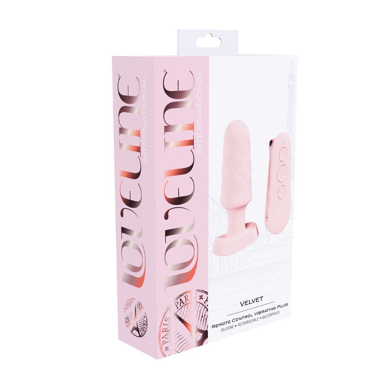 PLUG VIBRADOR COM CONTROL REMOTO VELVET - ROSA