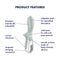 VIBRADOR AIR PUMP BOOTY 3 VERDE SATISFYER