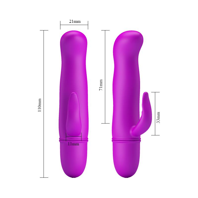 MINI VIBRADOR BLITHE COM ESTIMULADOR DE CLITÓRIS