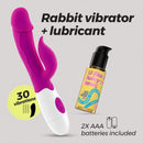 VIBRADOR COM ESTIMULADOR DE CLITÓRIS MOCHI E LUBRIFICANTE À BASE DE ÁGUA INCLUÍDO CRUSHIOUS