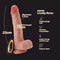 VIBRADOR DE SILICONE COM AQUECIMENTO INVIKTUS VIBE 9 CRUSHIOUS PELE