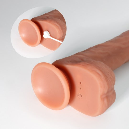 VIBRADOR DE SILICONE COM AQUECIMENTO INVIKTUS VIBE 9 CRUSHIOUS PELE