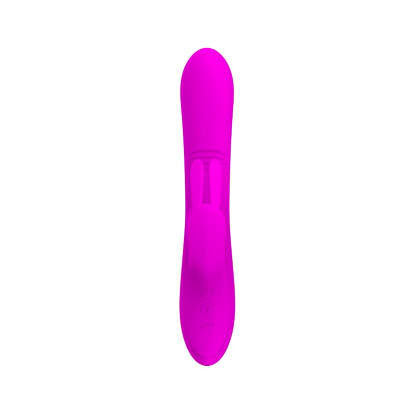 VIBRADOR DYLAN COM ESTIMULADOR DE CLITÓRIS USB