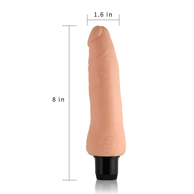 VIBRADOR REALISTICO REAL FEEL 8" FLESH