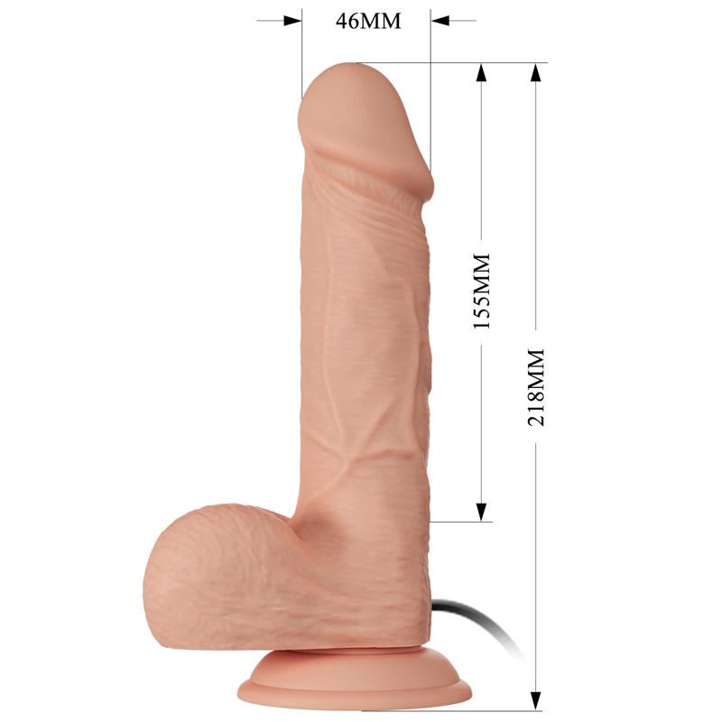 VIBRADOR REALISTICO 8.5" COM COMANDO