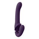 STRAP-ON SEM ARNÊS SATU PULSE-WAVE AND VIBRATING ROXO VIVE