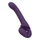 STRAP-ON SEM ARNÊS SATU PULSE-WAVE AND VIBRATING ROXO VIVE