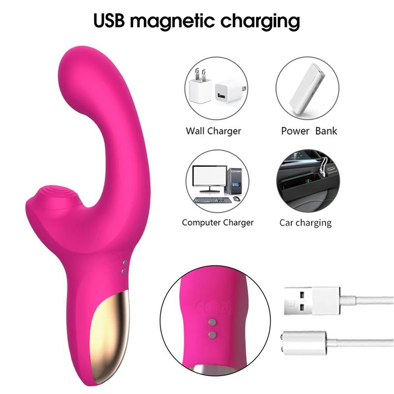 VIBRADOR VOLSE  DE FUNÇÃO TRIPLA AÇÃO COM PULSAÇÃO DE DEDO USB