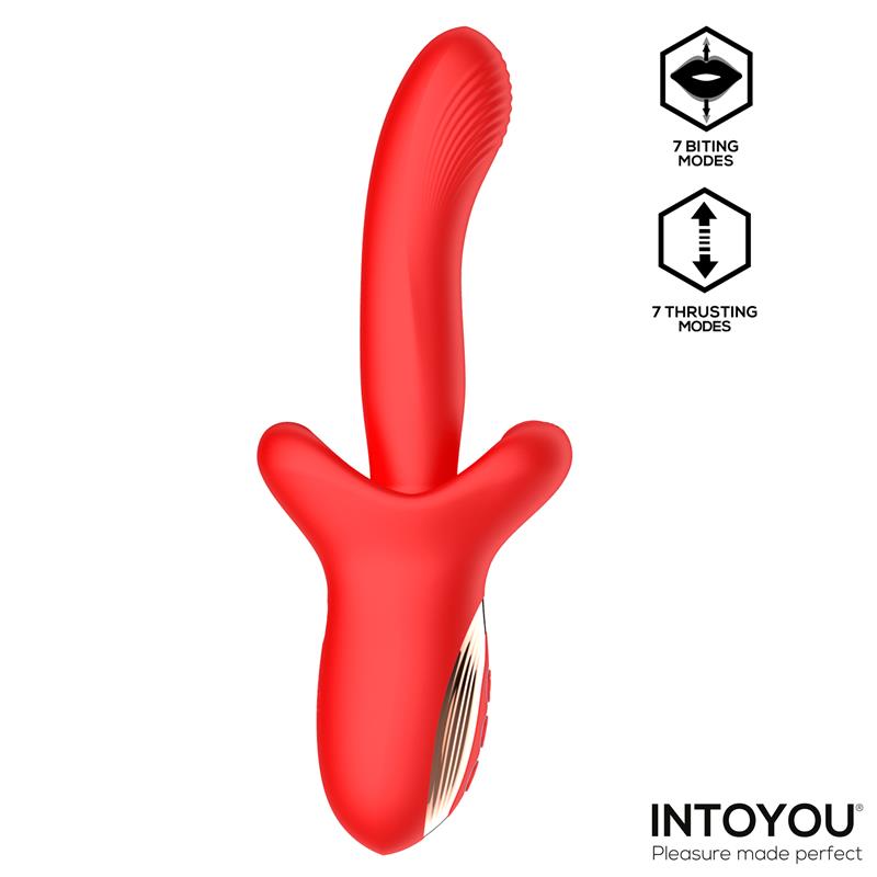 VIBRADOR VYRON COM THRUSTING E BITING