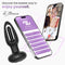 PLUG ANAL COM VIBRAÇÃO ZACK COM LÍNGUA GIRATÓRIA APP