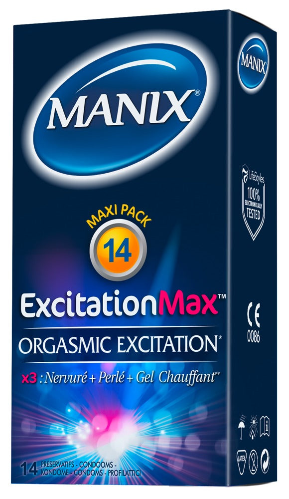 PRESERVATIVOS MANIX EXCITATION MAX 14 UNID