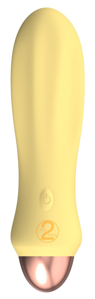 MINI VIBRADOR CUTIES AMARELO RECARREGÁVEL