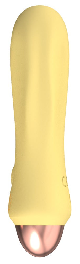 MINI VIBRADOR CUTIES AMARELO RECARREGÁVEL