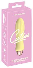 MINI VIBRADOR CUTIES AMARELO RECARREGÁVEL