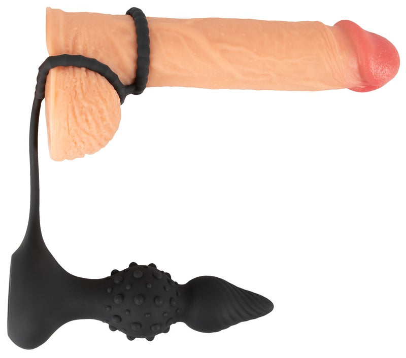 BUTT PLUG WITH COCK & BALL RING USB