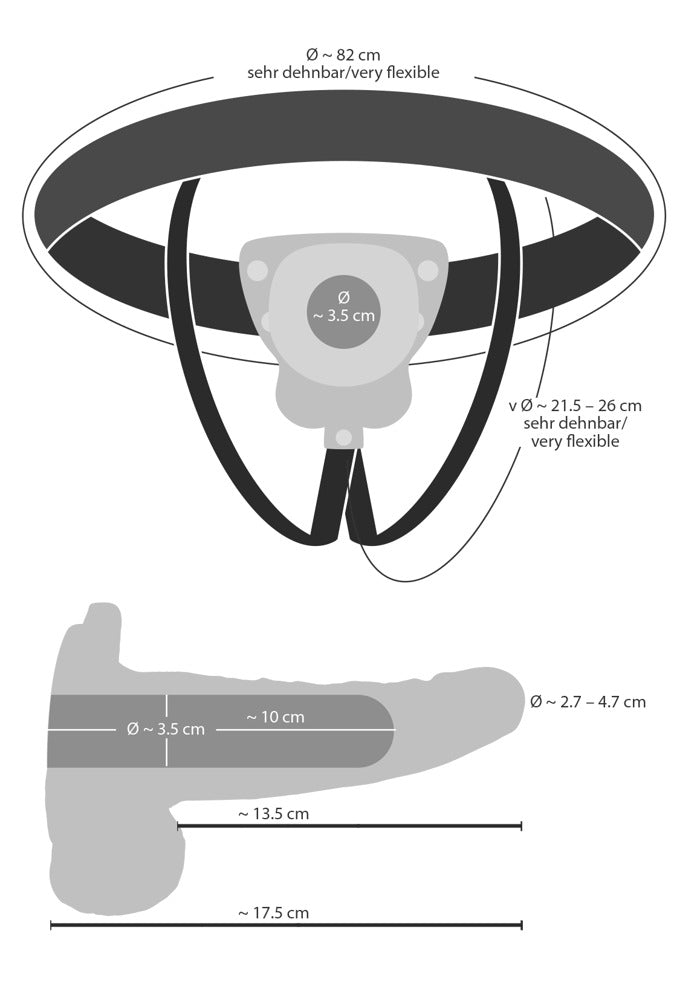 STRAP-ON OCO COM VIBRAÇÃO RECARREGÁVEL