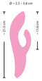 VIBRADOR NODDING RABBIT ROSA USB SILICONE