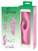 VIBRADOR NODDING RABBIT ROSA USB SILICONE