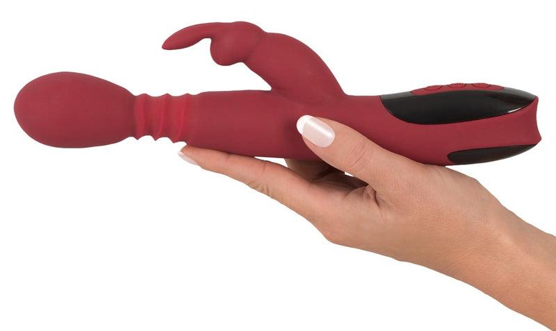 VIBRADOR RABBIT DE SILICONE COM AQUECIMENTO